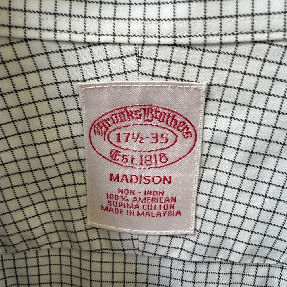 Men's Gray Checkered Shirt - Picture 3 of 5